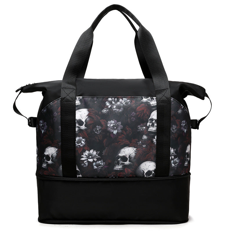 Artistic Skull Print Gym Duffel Bag Kalsten