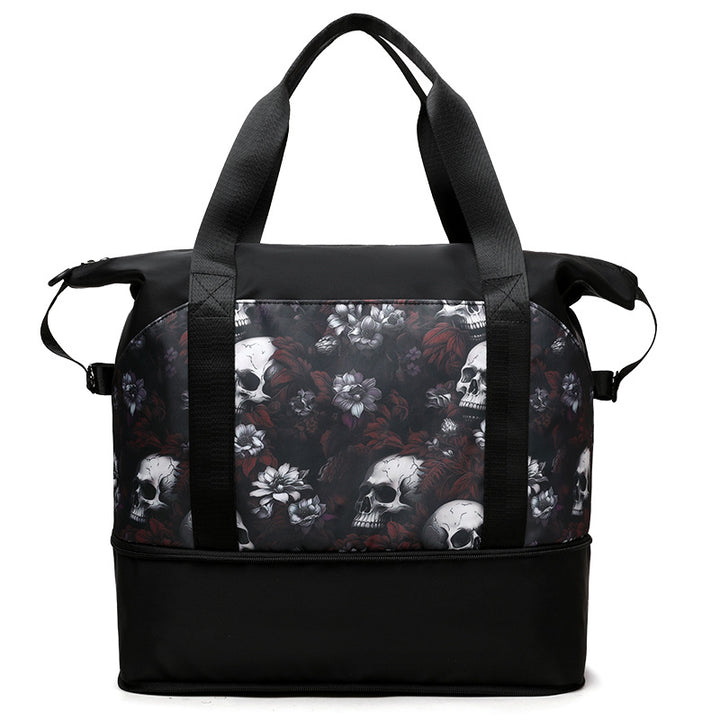Artistic Skull Print Gym Duffel Bag Kalsten
