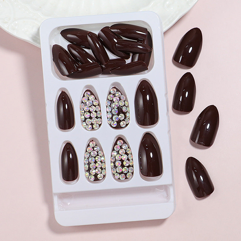 Decorative Rhinestone-Accent Press-On Nails Kalsten