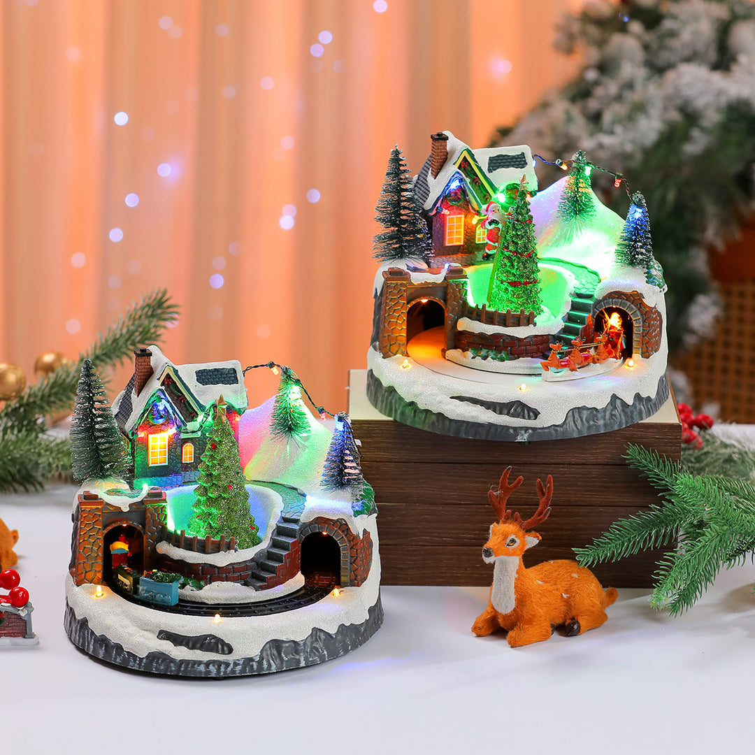 LED Light-Up Christmas Village Display Kalsten