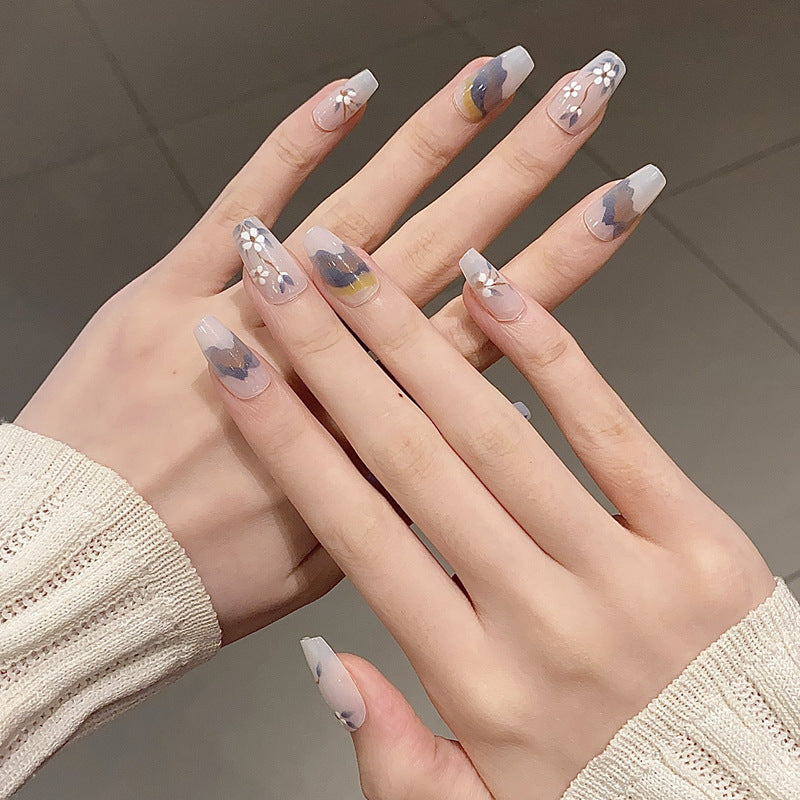 Premium Floral Design Press-On Nails Kalsten