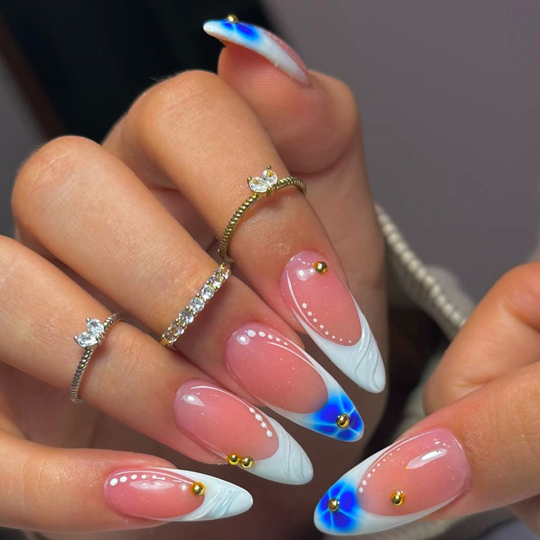 Glamorous Artistic Stiletto Press-On Nails Kalsten