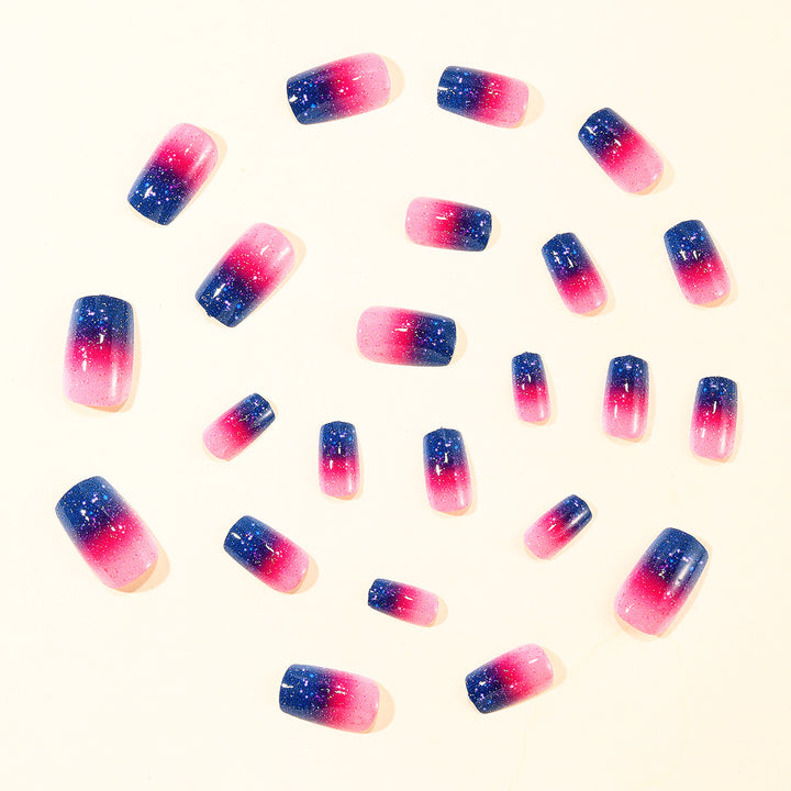Sparkling Ombre Nail Art Extensions Kalsten