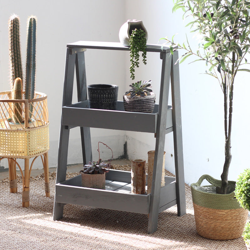 Multifunctional Wooden Step Ladder Kalsten