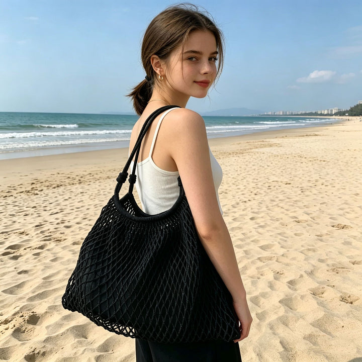 Mesh tote bag with soft handle Kalsten