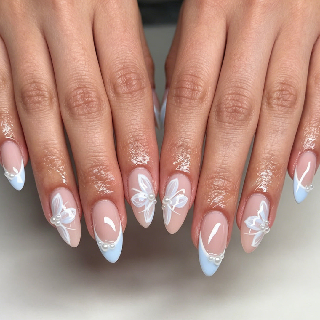 Elegant Floral Design Nail Art Kalsten