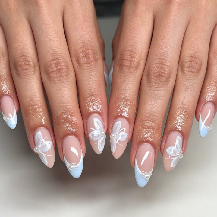 Elegant Floral Design Nail Art Kalsten