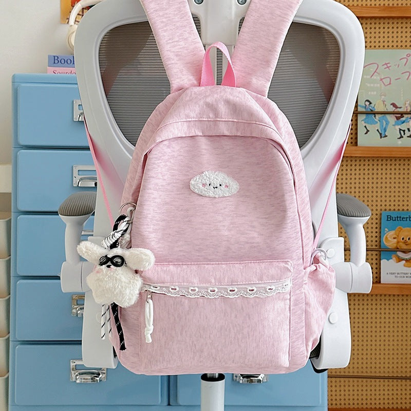 Playful Plush Bunny Backpack