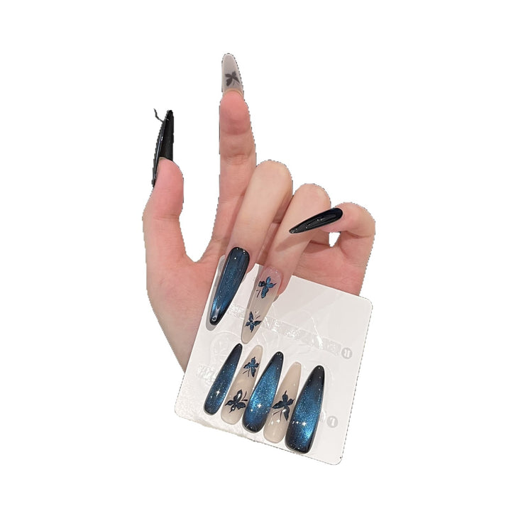 Artistic Butterfly-Accent Press-On Nail Set Kalsten