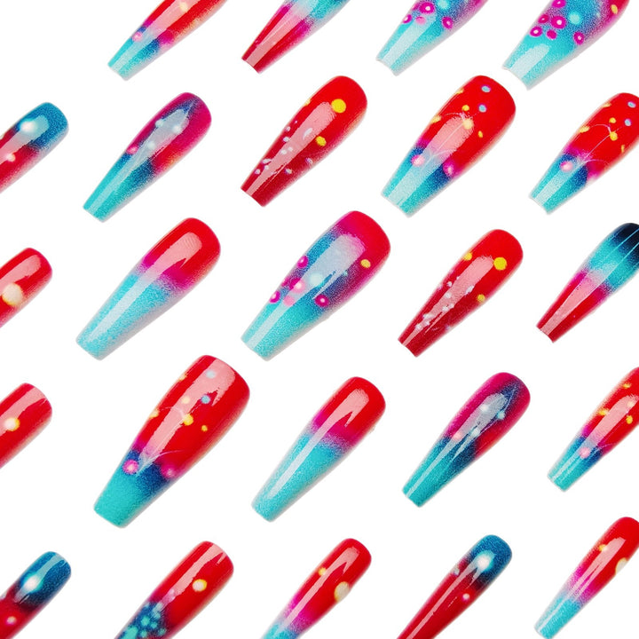 Artificial nails with luminous gradient design Kalsten
