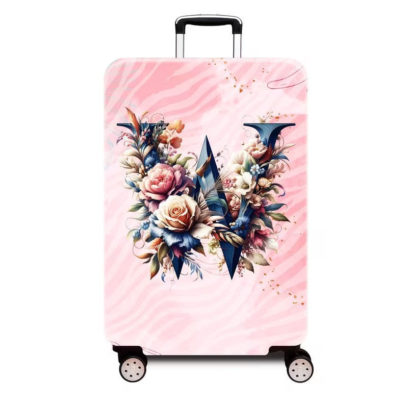 Ladies hard shell suitcase with luxurious floral design Kalsten