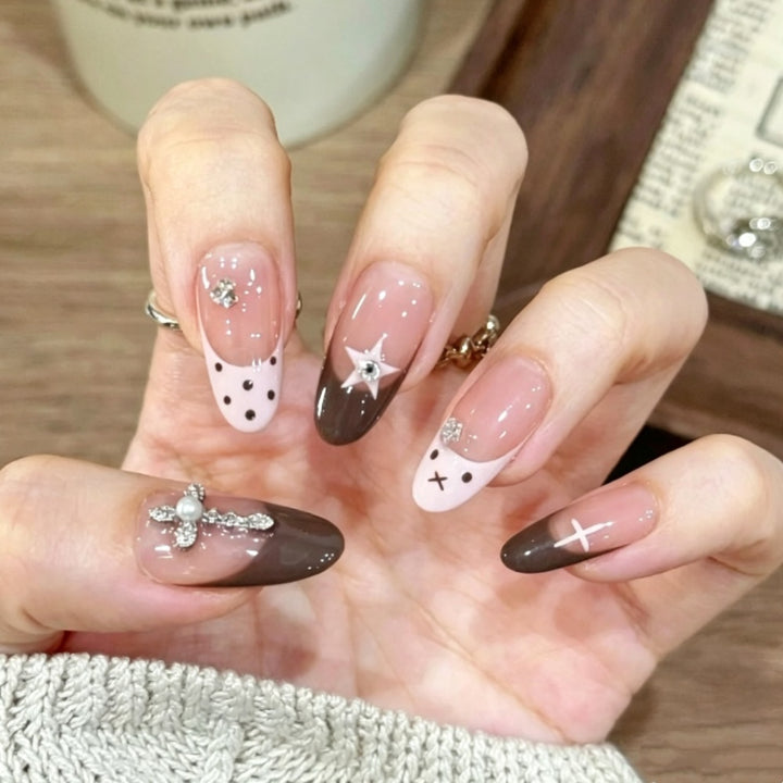 Ombre Nail Art Press-On Nails Set Kalsten