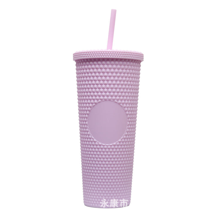 Ladies High-Quality Glitter Drinking Cup with Leak-Proof Lid and Integrated Straw Kalsten