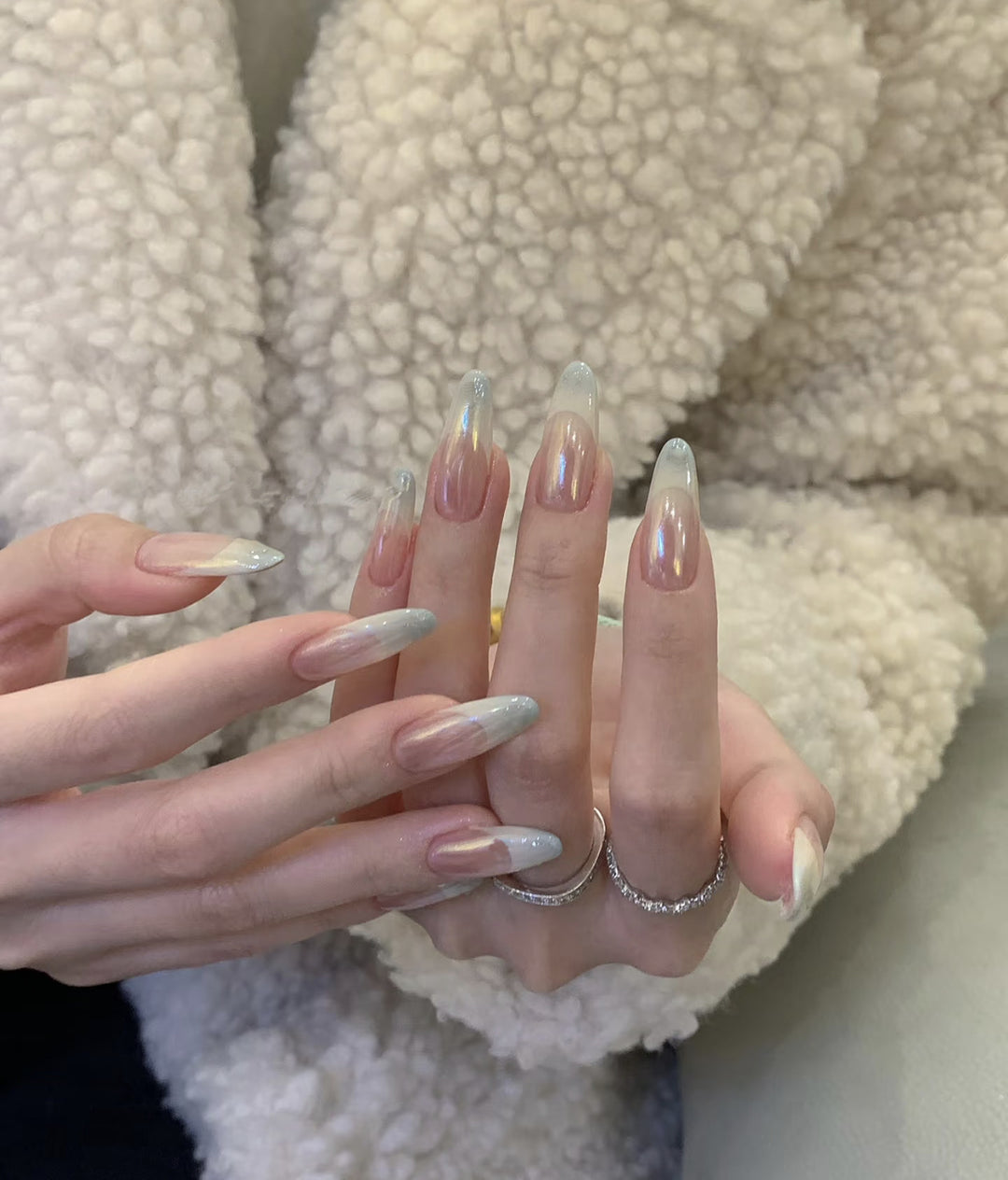 Decorative Press-On Nail Set with Whimsical Bow Designs Kalsten
