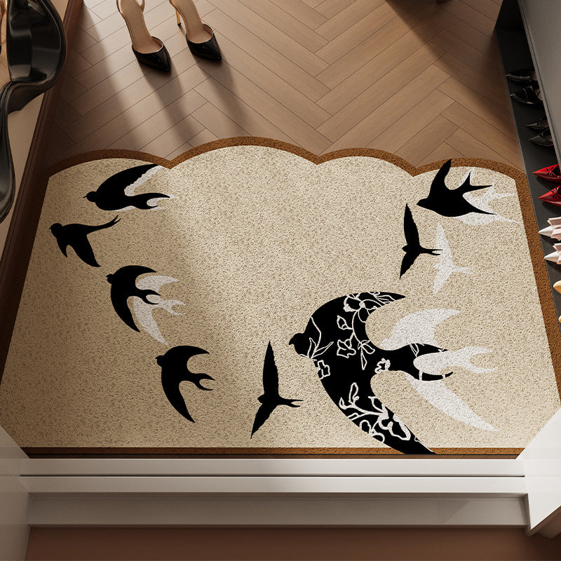 Floral Patterned Welcome Mat