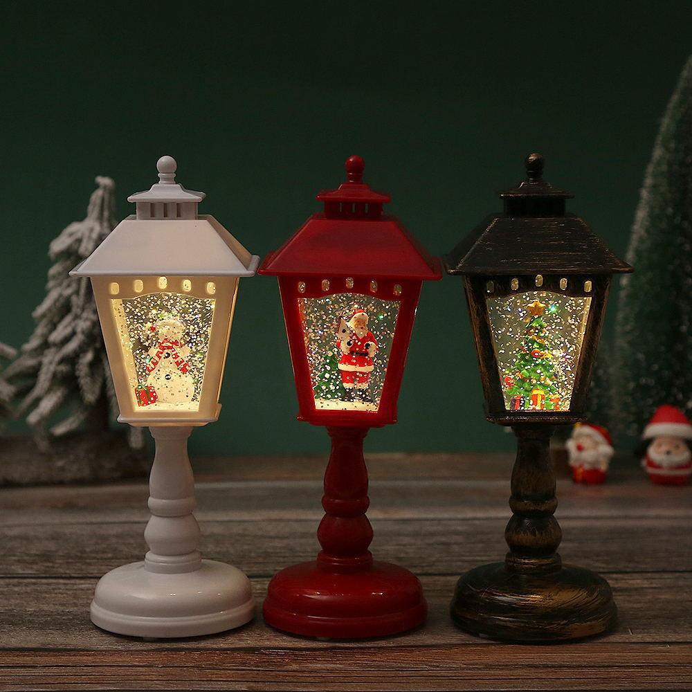 Nostalgic Christmas lantern with Santa figure Kalsten