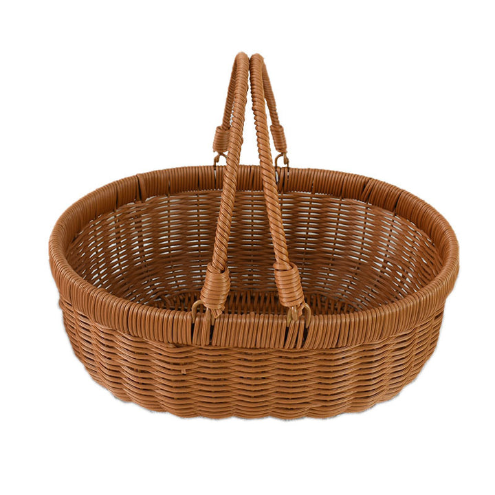Handcrafted Woven Storage Basket with Lid Kalsten