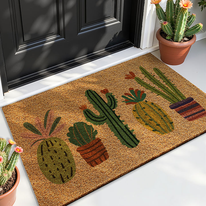 Cactus-Themed Outdoor Welcome Mat Kalsten
