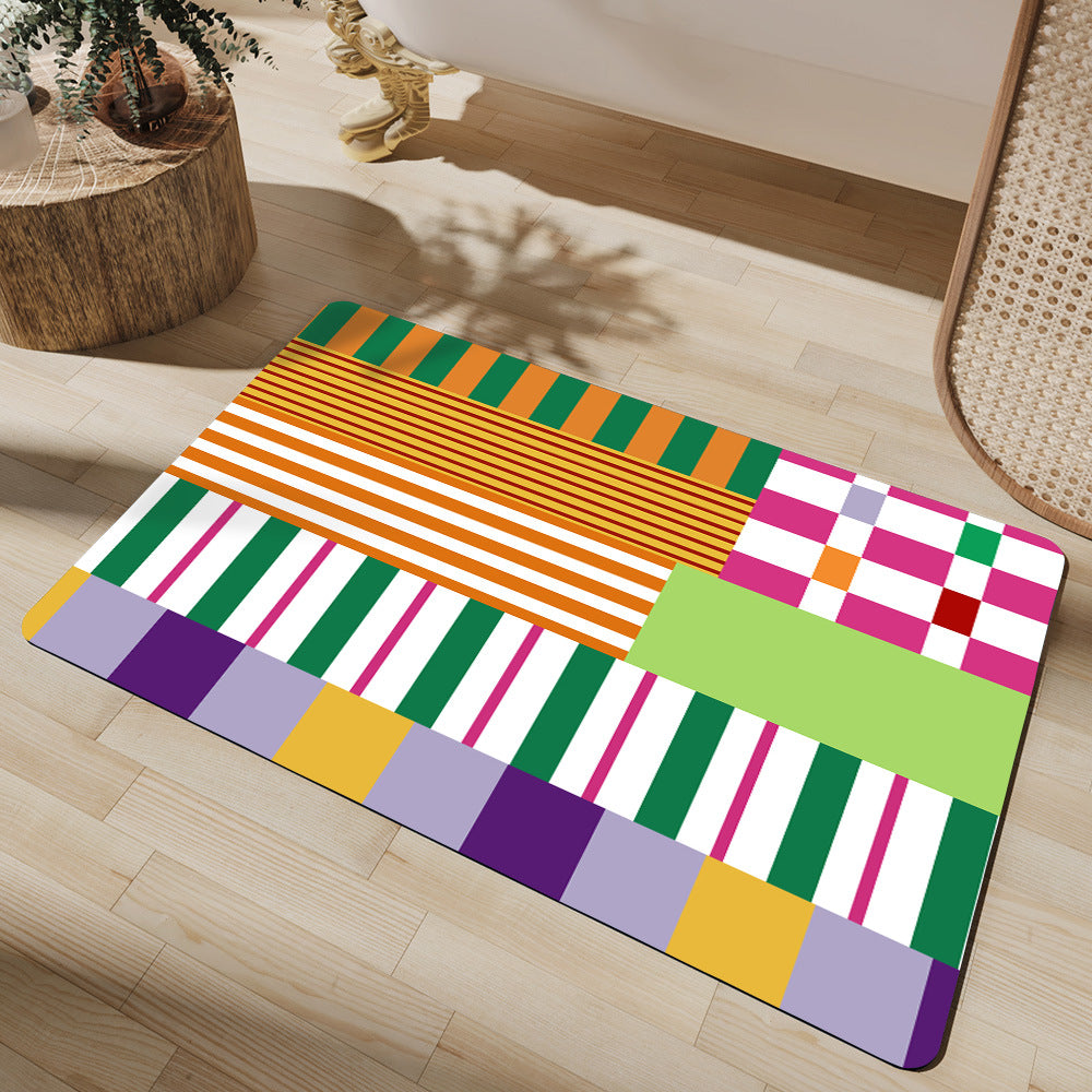 Cheerful Decorative Entrance Mat Kalsten