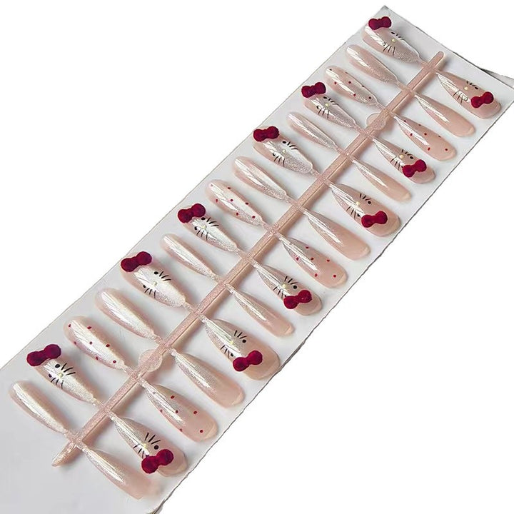 Artificial nails with playful Hello Kitty design Kalsten