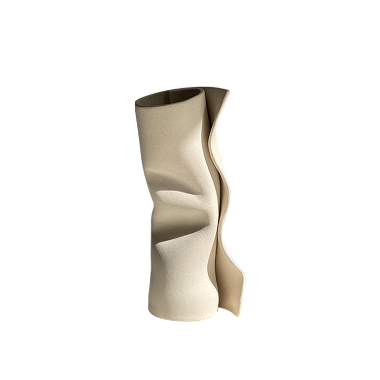 Sculptural Twist Decorative Vase