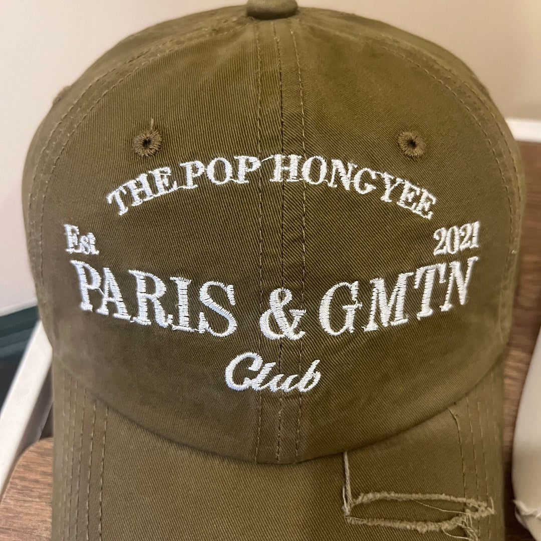 Men's Distressed Cotton Twill Baseball Cap Kalsten