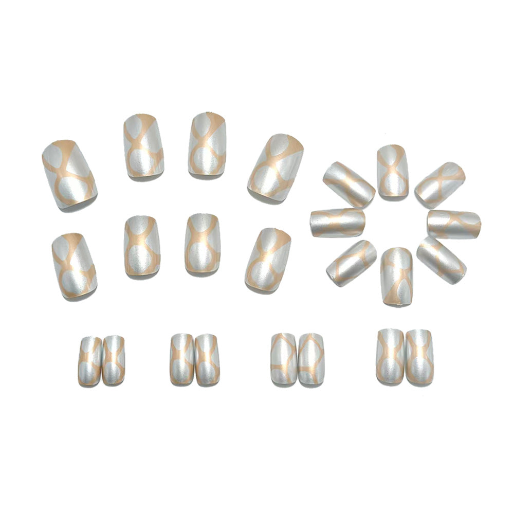Artificial nails with elegant 3D pattern Kalsten