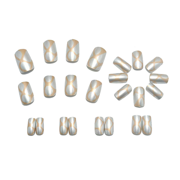 Artificial nails with elegant 3D pattern Kalsten