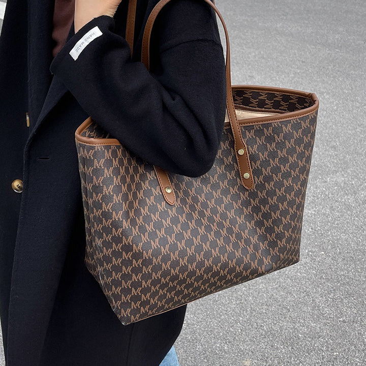 Elegant Symbol-Patterned Tote Bag Kalsten