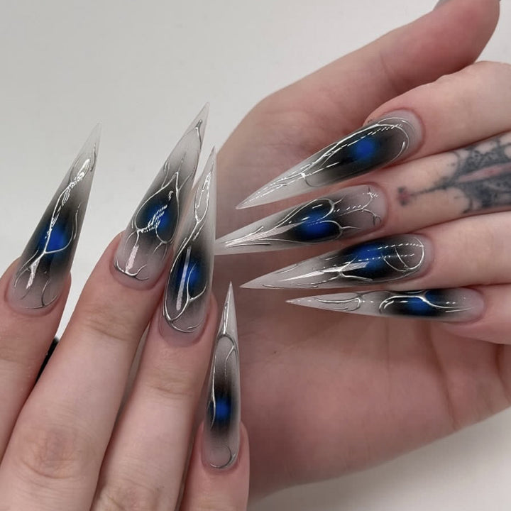 Artistic Stiletto Nail Extensions Kalsten