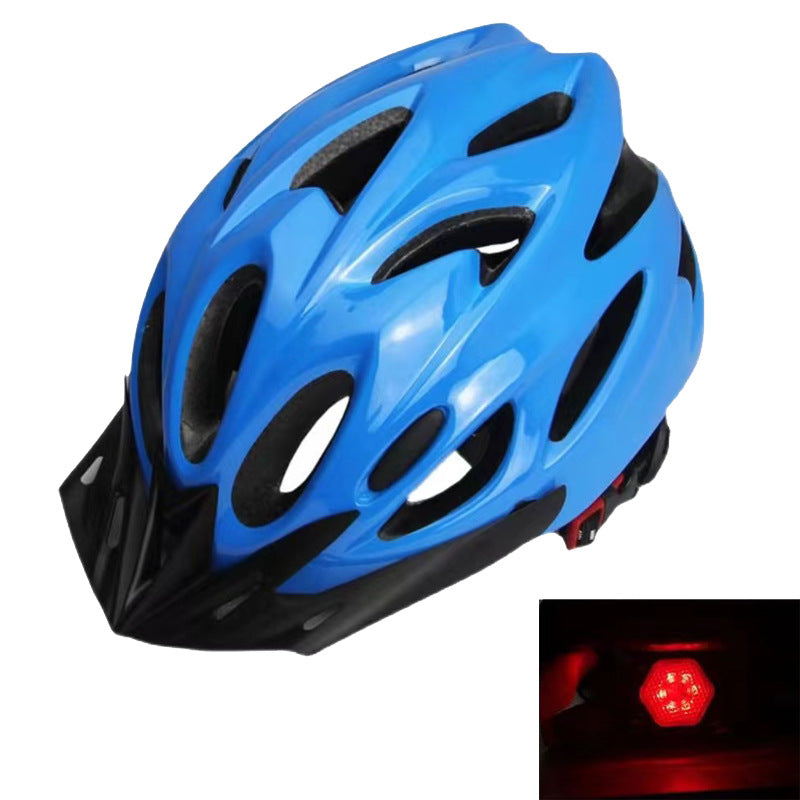 Mountain bike helmet with integrated safety light and dynamic ventilation Kalsten