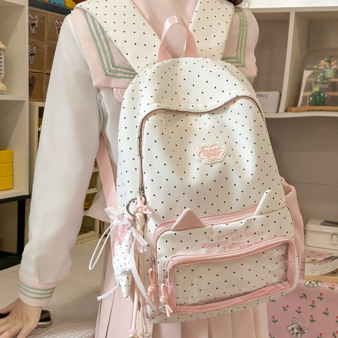Cute Polka Dot Design Backpack Kalsten