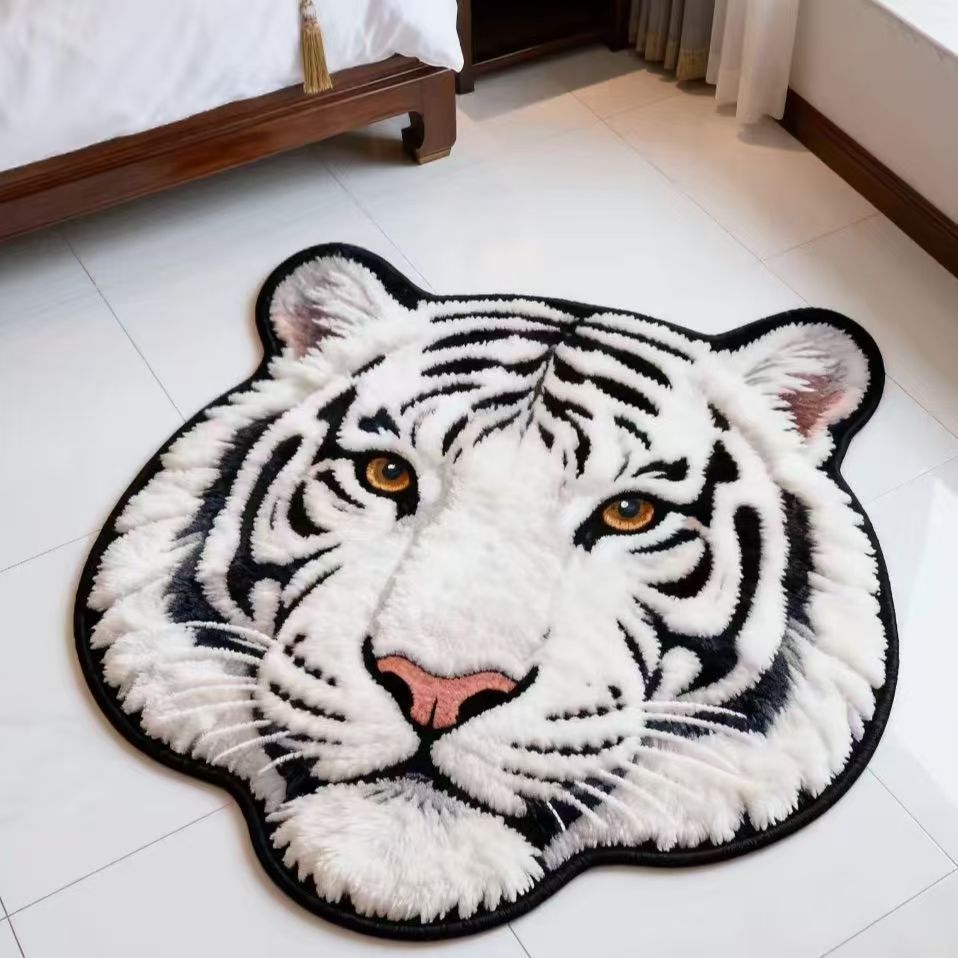 Animal-shaped Plush Rug