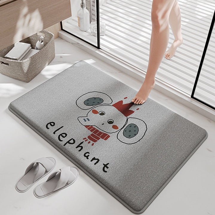Funny Cartoon Bath Mat Kalsten