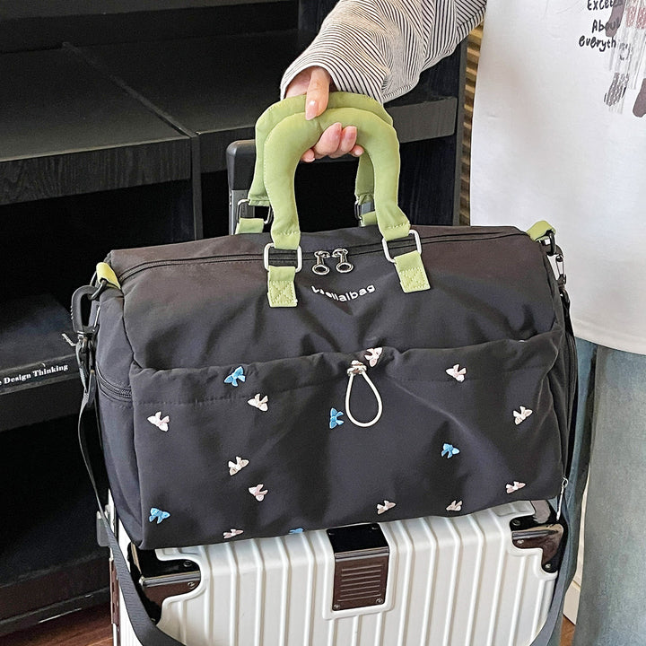 Multifunctional Embroidered Duffel Bag Kalsten