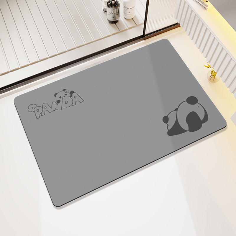 Playful Cartoon-Themed Bathroom Rug Kalsten