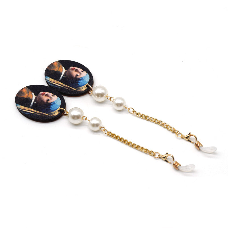 Artistic Drop Earrings with Pearl Accents Kalsten