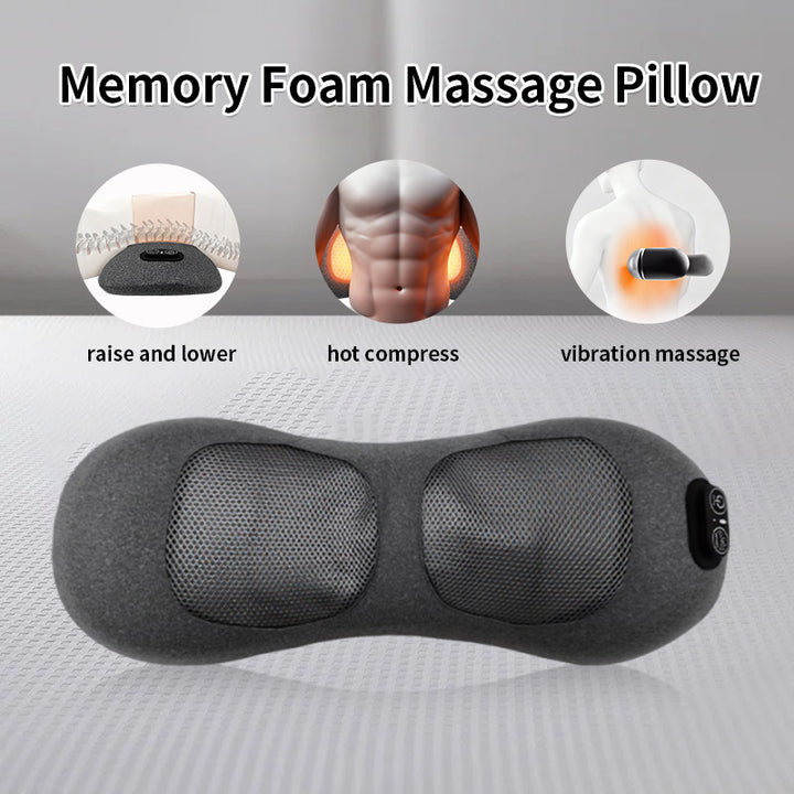 Ergonomic Massage Pillow With Integrated Usb Charging Function Kalsten
