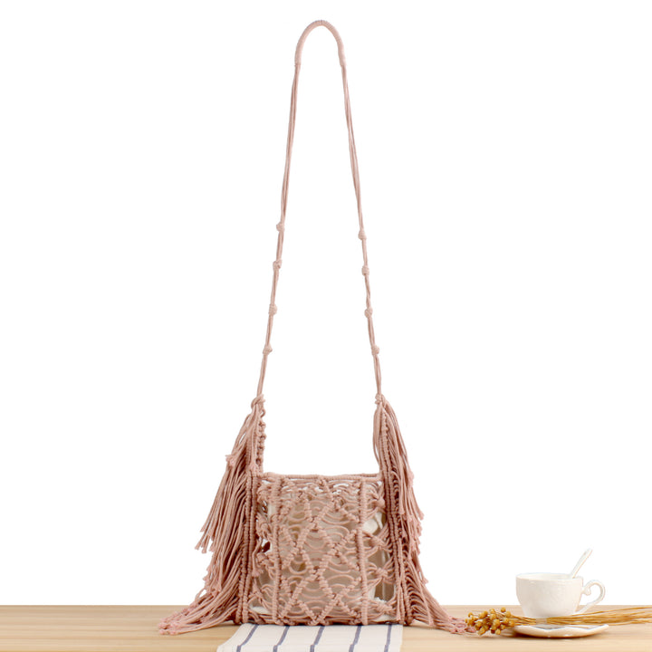 Handbag with Artistic Macramé Design Kalsten 1784182970