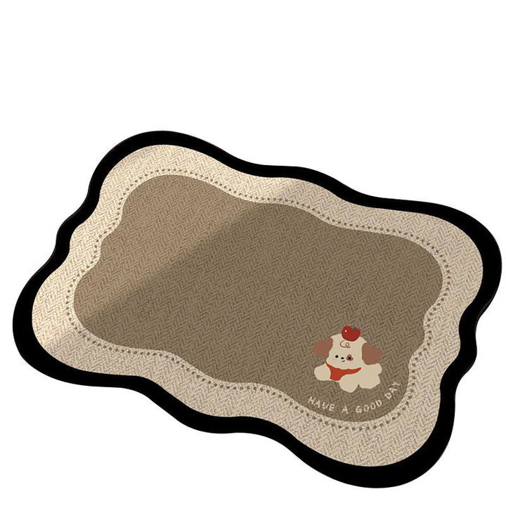 Cartoon Dog-Themed Decorative Bath Mat Kalsten