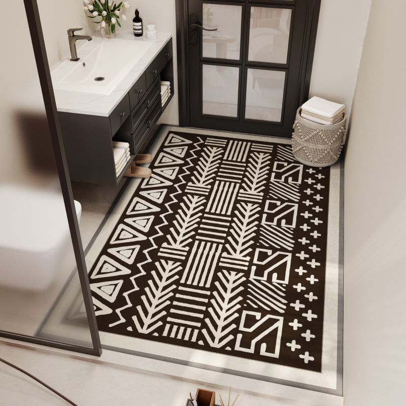 Tribal Pattern Bathroom Mat Kalsten