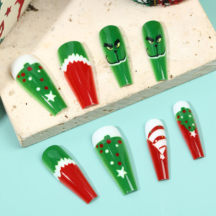 Festive artificial nails with Christmas motifs Kalsten