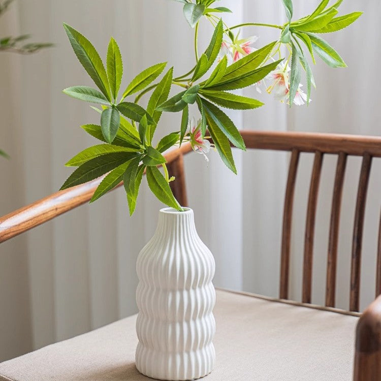 Stylish ceramic vase with wave structure Kalsten