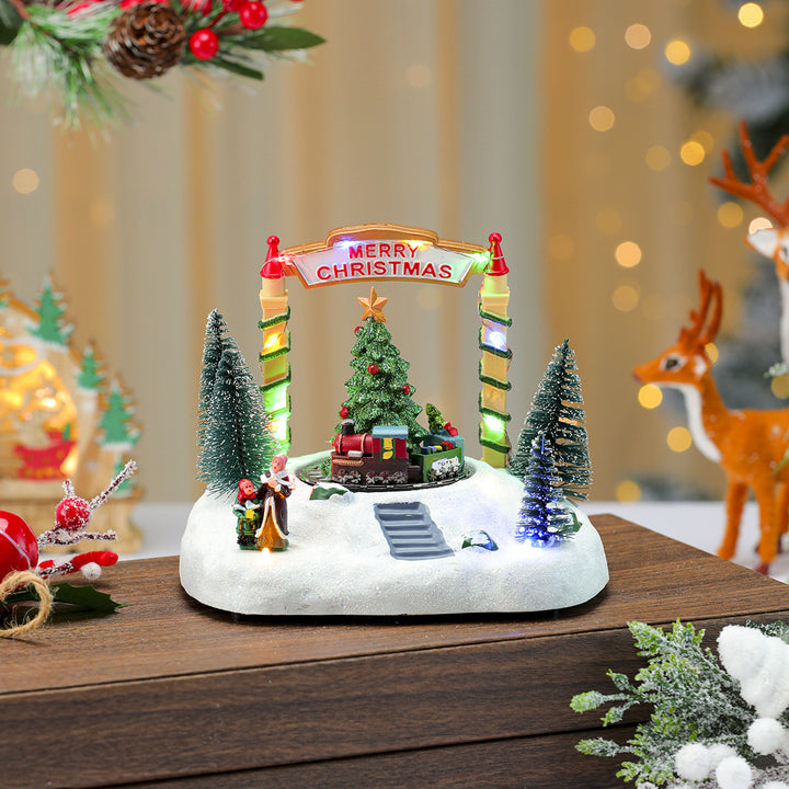 LED Light-Up Christmas Village Figurine Kalsten