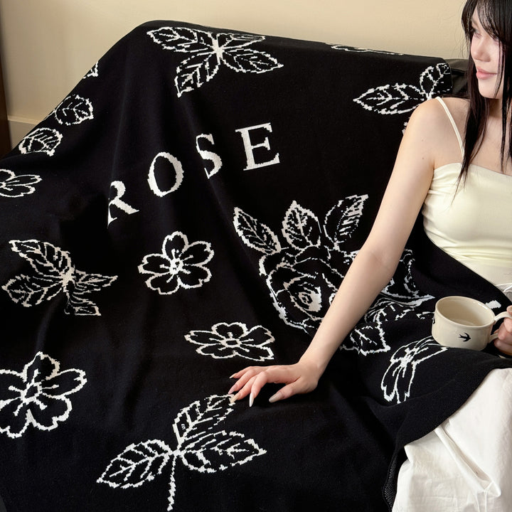 Women's Floral Cozy Throw Blanket