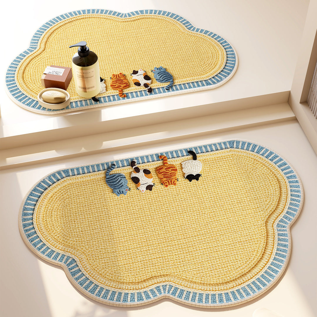 Heart-Patterned Bathroom Mat Kalsten