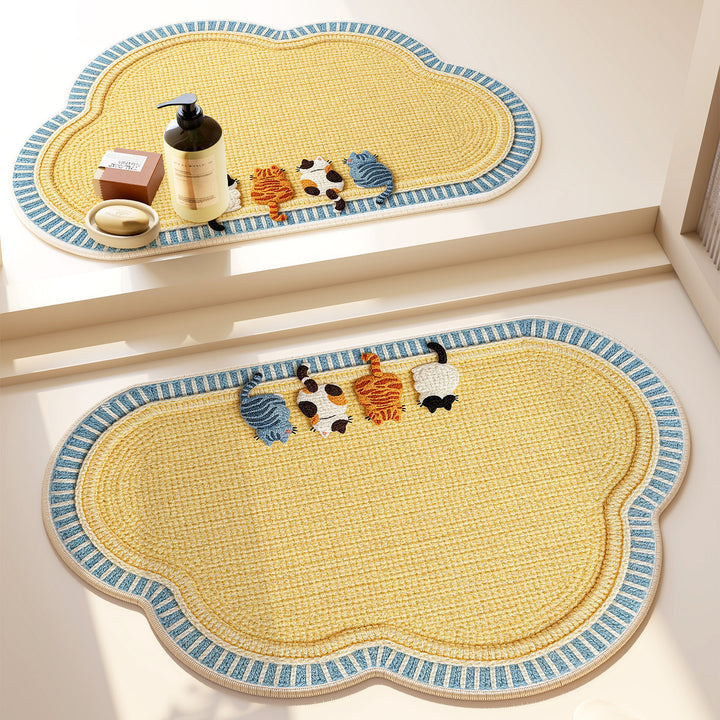 Heart-Patterned Bathroom Mat Kalsten