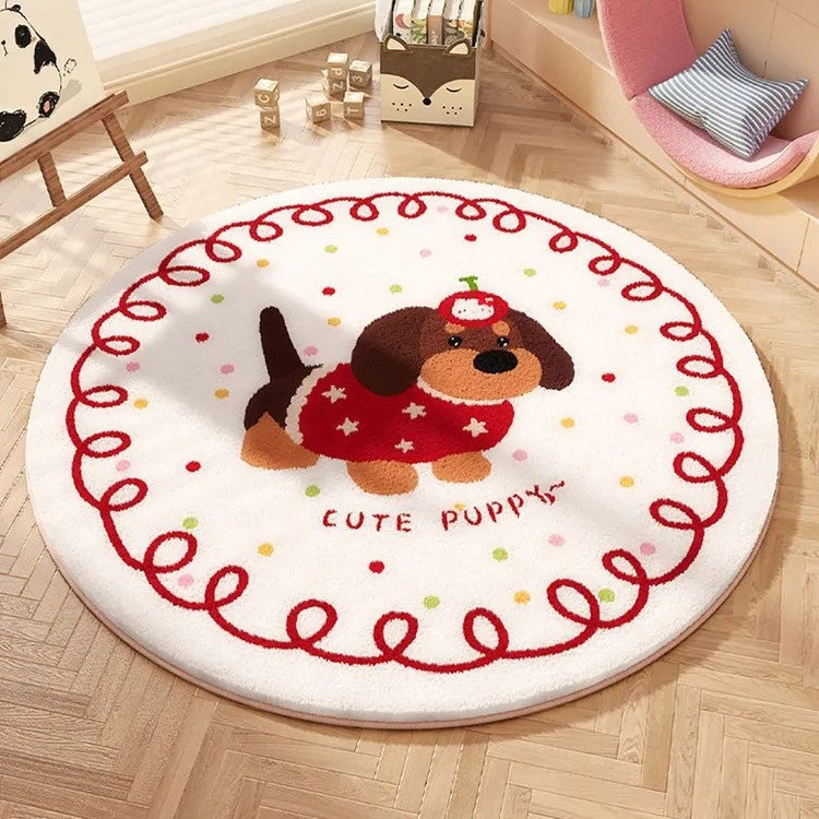 Cartoon-Themed Round Area Rug