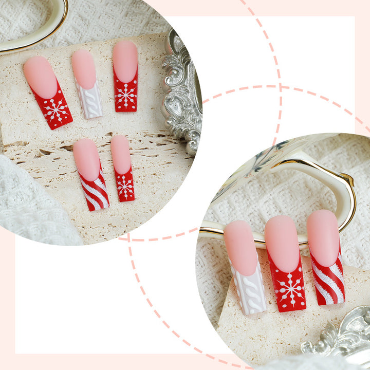 Festive Holiday Press-On Nail Art Set Kalsten