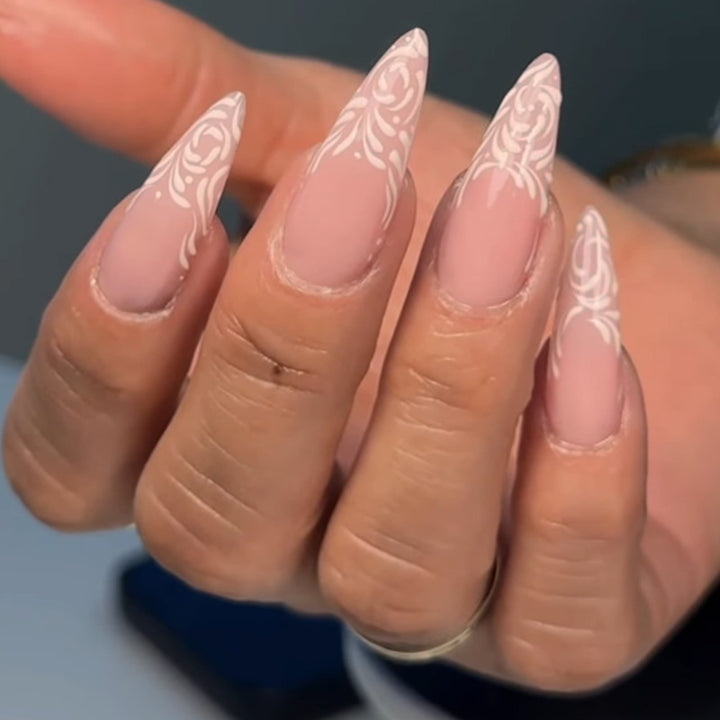 Elegant Stiletto Press-On Nail Art Set Kalsten